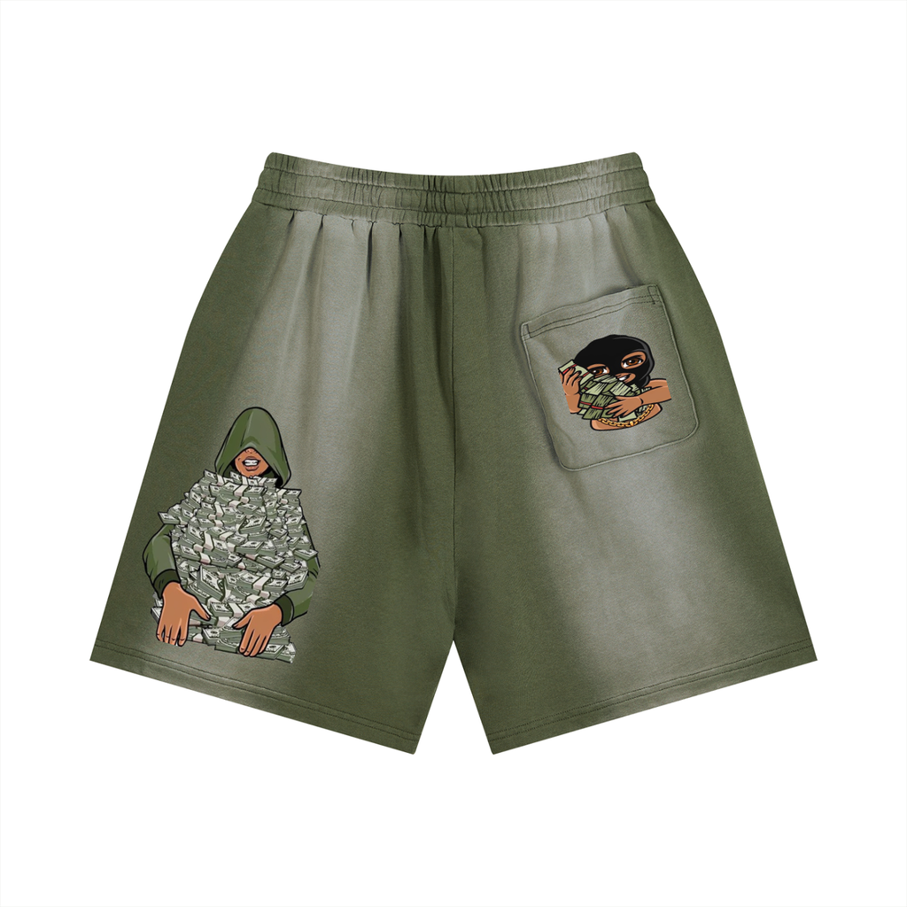 Double ЯR Sun Fade HitMan Shorts