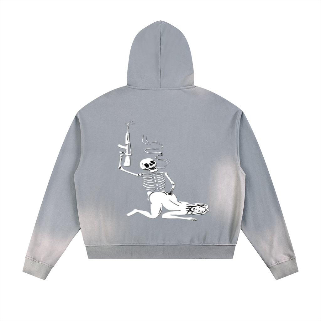 Double ЯR Sun Fade Zip Up $exx Hoodie