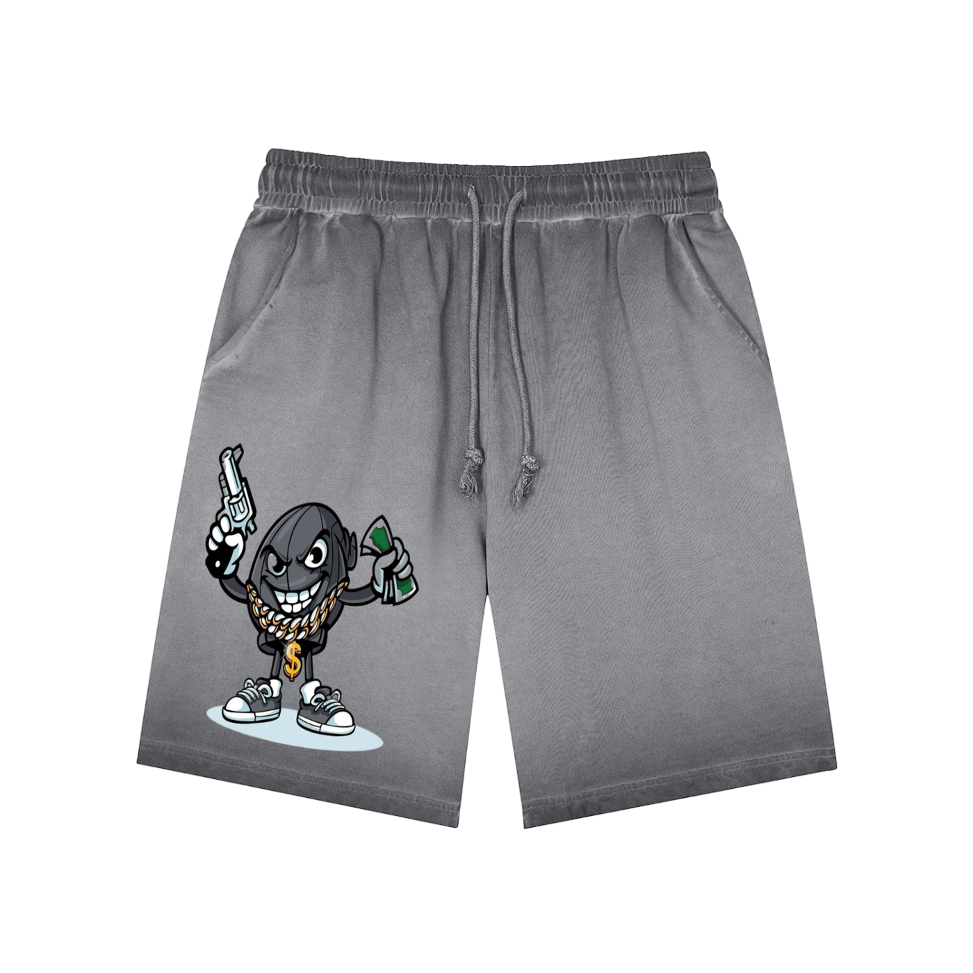 Double ЯR Reverse Dyed HitMan Sweatshorts