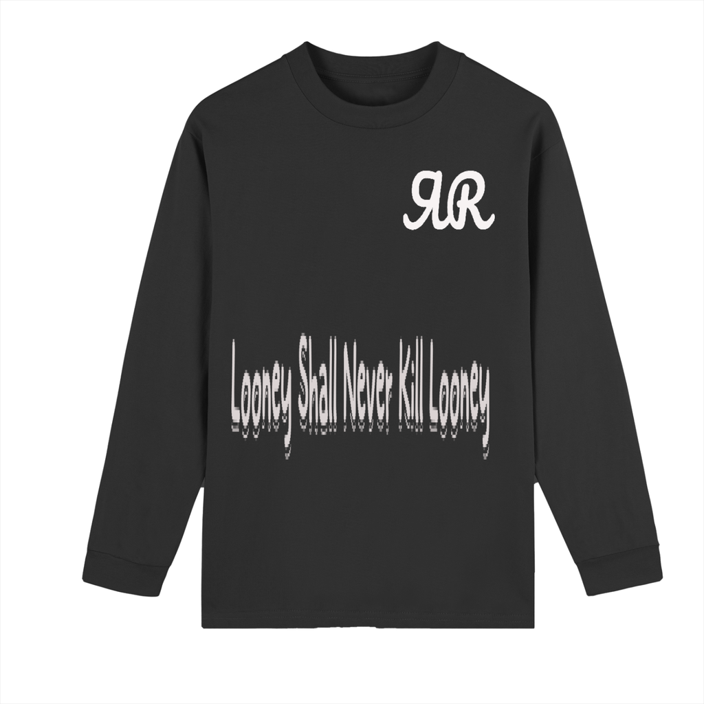 Double ЯR Crew Neck  Shoulder Long Sleeve LOo Shirt