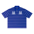 Double ЯR blue/ black Collared LOo Shirt