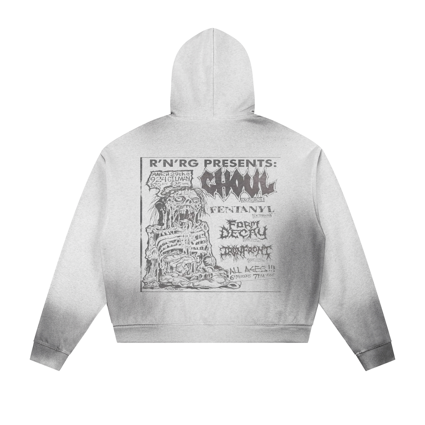 Double ЯR Sun Fade Zip-Up $exx Hoodie
