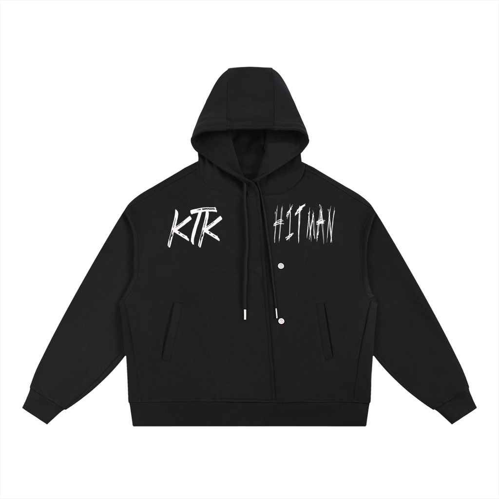 Double ЯR HitMan Button Hoodie