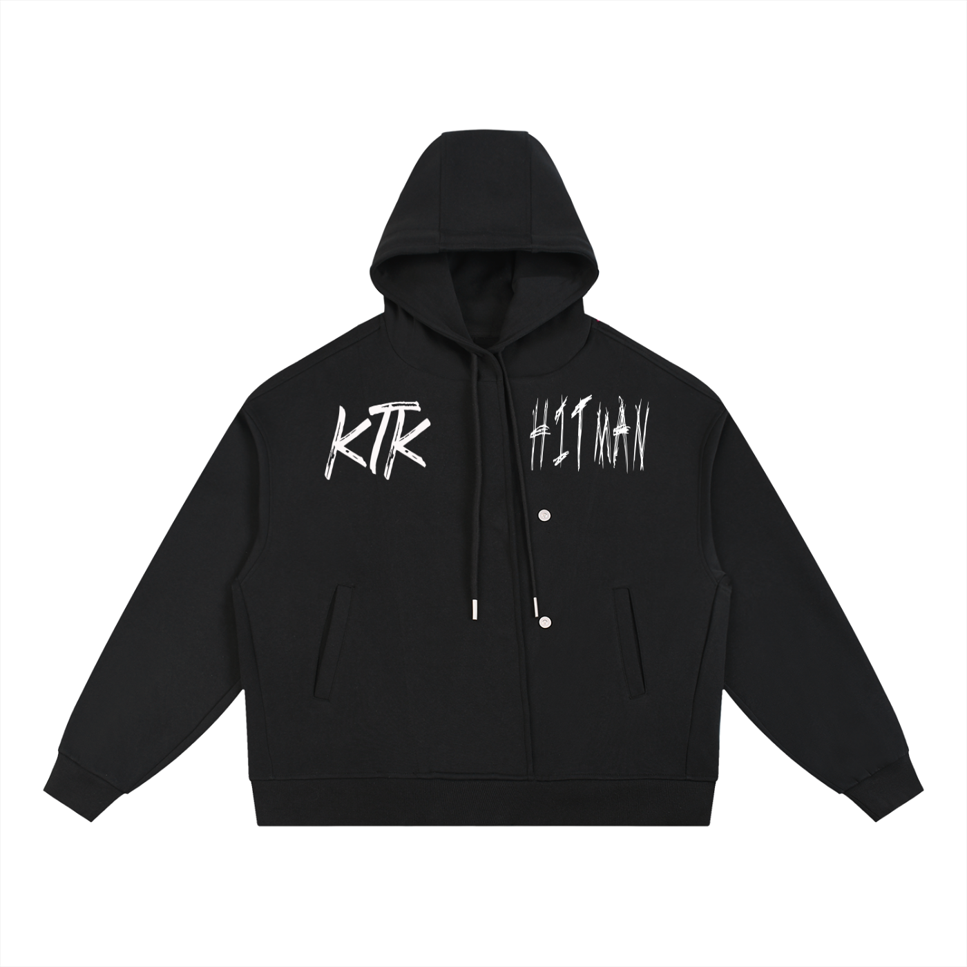 Double ЯR HitMan Button Hoodie