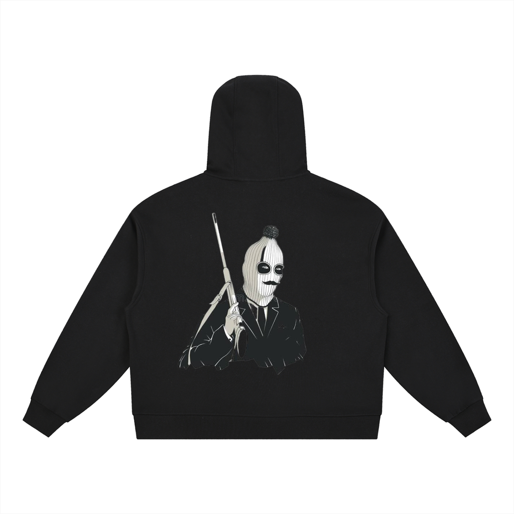 Double ЯR HitMan Button Hoodie