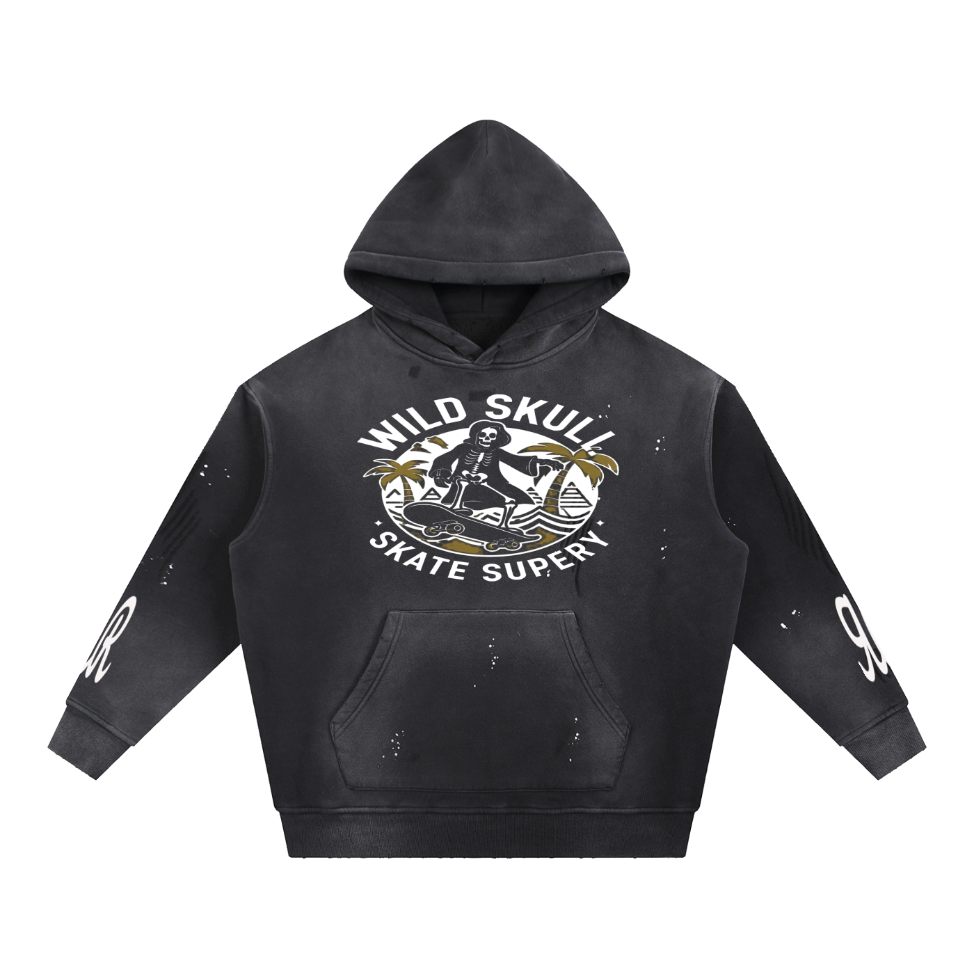 Double ЯR skull Souls Hoodie