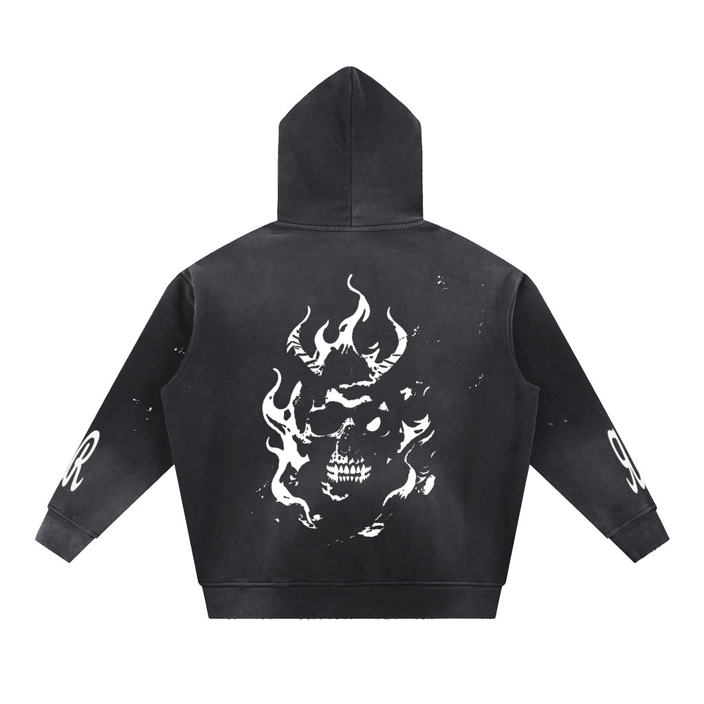 Double ЯR skull Souls Hoodie