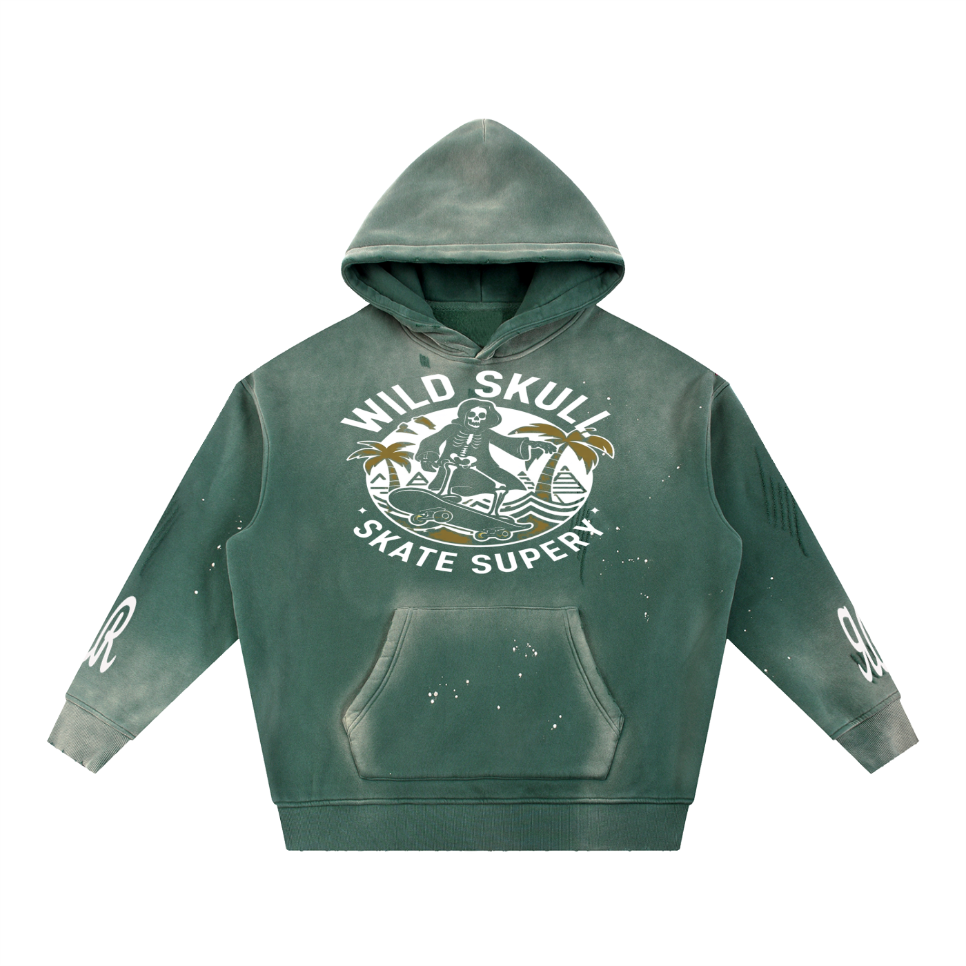 Double ЯR skull Souls Hoodie