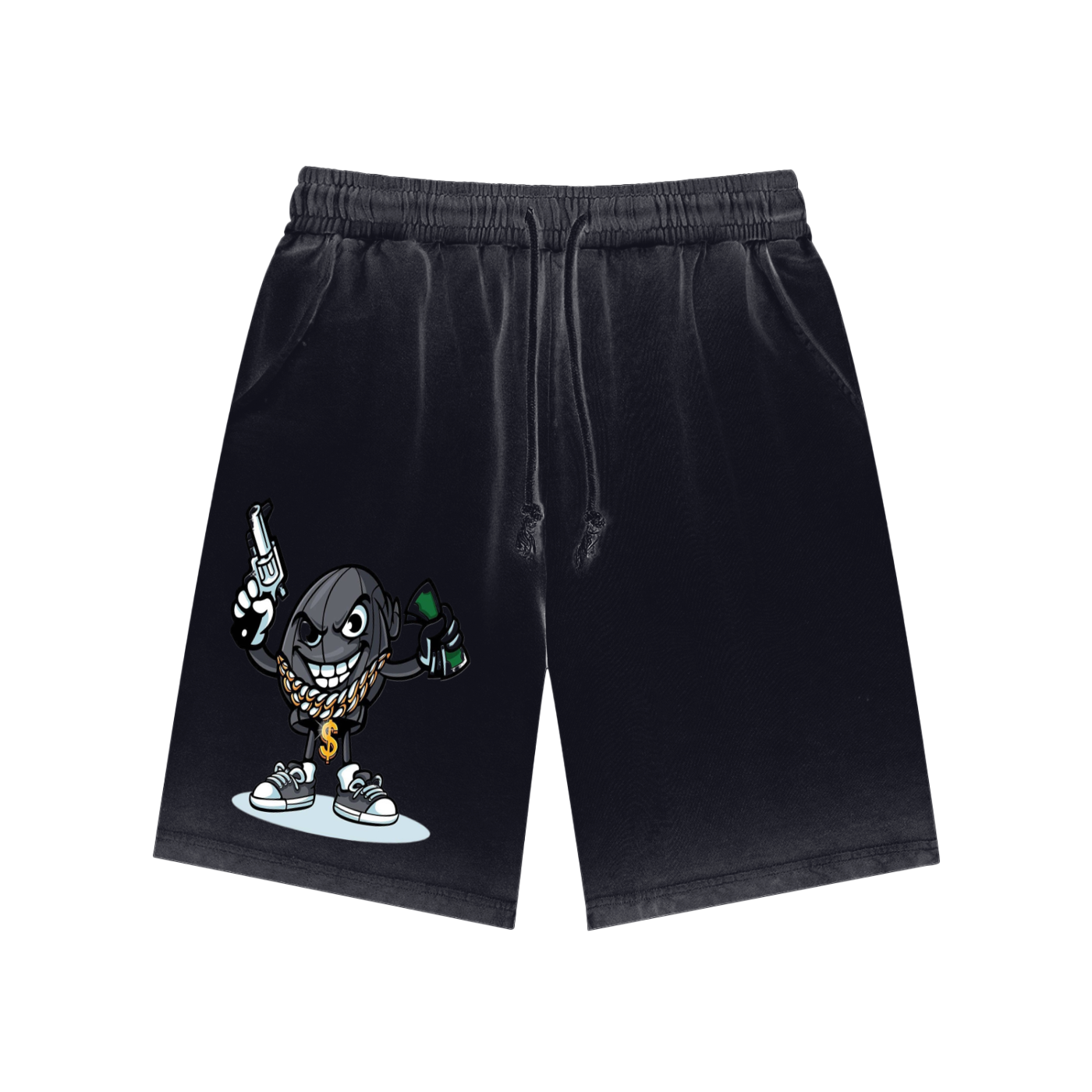 Double ЯR Reverse Dyed HitMan Sweatshorts