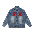 Double ЯR skull Souls Zip Up Denim Jacket