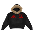 Double ЯR  fur Hoodie